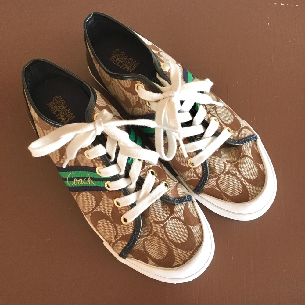 COACH Folly Lace-Up Sneakers Size 8B